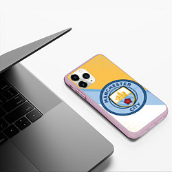 Чехол iPhone 11 Pro матовый MANCHESTER CITY МАНЧЕСТЕР, цвет: 3D-розовый — фото 2