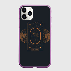 Чехол iPhone 11 Pro матовый MOONLIGHT СВЕТИ КАК ЛУНА, цвет: 3D-фиолетовый