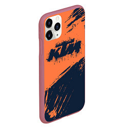 Чехол iPhone 11 Pro матовый KTM ГРАНЖ Z, цвет: 3D-малиновый — фото 2