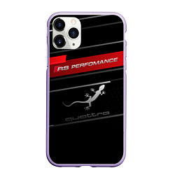 Чехол iPhone 11 Pro матовый RS PERFOMANCE QUATTRO Z, цвет: 3D-светло-сиреневый