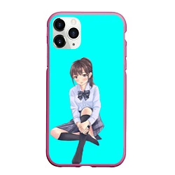 Чехол iPhone 11 Pro матовый Anime girl