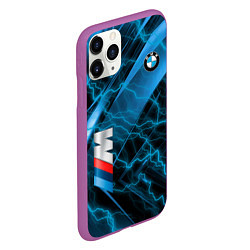 Чехол iPhone 11 Pro матовый BMW, цвет: 3D-фиолетовый — фото 2