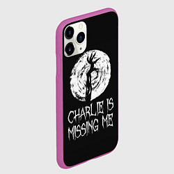 Чехол iPhone 11 Pro матовый Charlie is missing me, цвет: 3D-фиолетовый — фото 2