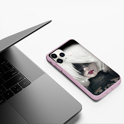 Чехол iPhone 11 Pro матовый YoRHa Nier Z, цвет: 3D-розовый — фото 2