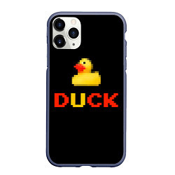 Чехол iPhone 11 Pro матовый DUCK, цвет: 3D-серый