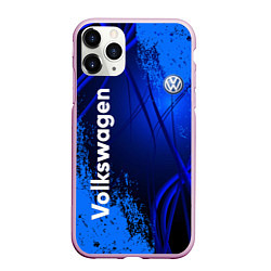 Чехол iPhone 11 Pro матовый Volkswagen, цвет: 3D-розовый