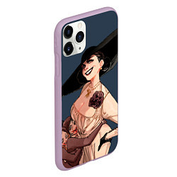 Чехол iPhone 11 Pro матовый Леди Димитреску Мать, цвет: 3D-сиреневый — фото 2