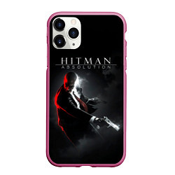 Чехол iPhone 11 Pro матовый Hitman Absolution, цвет: 3D-малиновый