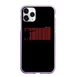 Чехол iPhone 11 Pro матовый Штрихкод сорок седьмого, цвет: 3D-сиреневый