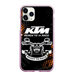 Чехол iPhone 11 Pro матовый KTM MOTORCYCLES КТМ МОТОЦИКЛЫ, цвет: 3D-розовый