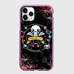 Чехол iPhone 11 Pro матовый The Binding of Isaac ИСААК, цвет: 3D-фиолетовый