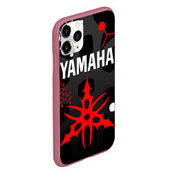 Чехол iPhone 11 Pro матовый YAMAHA ЯМАХА МОТОСПОРТ, цвет: 3D-малиновый — фото 2