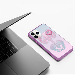 Чехол iPhone 11 Pro матовый Yumemi Riamu Риаму Юмэми, цвет: 3D-фиолетовый — фото 2