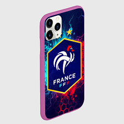 Чехол iPhone 11 Pro матовый Сборная Франции, цвет: 3D-фиолетовый — фото 2