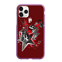 Чехол iPhone 11 Pro матовый Mask of Ren, цвет: 3D-фиолетовый