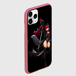 Чехол iPhone 11 Pro матовый Касуми, цвет: 3D-малиновый — фото 2