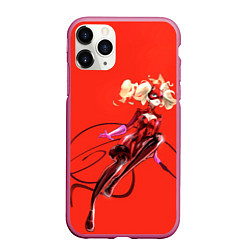 Чехол iPhone 11 Pro матовый Takamaki, цвет: 3D-малиновый