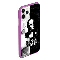 Чехол iPhone 11 Pro матовый Крёстный отец The Godfather, цвет: 3D-фиолетовый — фото 2