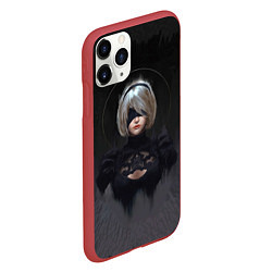 Чехол iPhone 11 Pro матовый Nier 3D, цвет: 3D-красный — фото 2