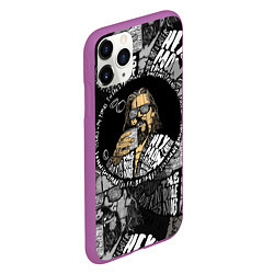 Чехол iPhone 11 Pro матовый The Big Lebowski, цвет: 3D-фиолетовый — фото 2