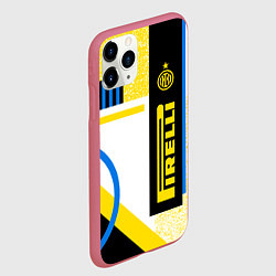 Чехол iPhone 11 Pro матовый ФК «Интер Милан» 202021, цвет: 3D-малиновый — фото 2