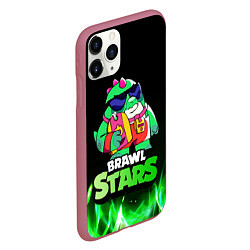 Чехол iPhone 11 Pro матовый Базз Buzz Brawl Stars Огонь, цвет: 3D-малиновый — фото 2