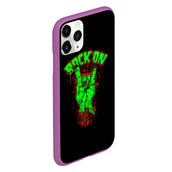 Чехол iPhone 11 Pro матовый RoCK On, цвет: 3D-фиолетовый — фото 2