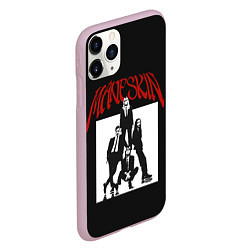 Чехол iPhone 11 Pro матовый Maneskin Rock Band, цвет: 3D-розовый — фото 2