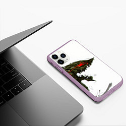 Чехол iPhone 11 Pro матовый БЕРСЕРК красками, цвет: 3D-сиреневый — фото 2