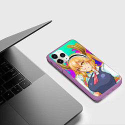 Чехол iPhone 11 Pro матовый Тору, цвет: 3D-фиолетовый — фото 2