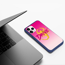 Чехол iPhone 11 Pro матовый Драйв, цвет: 3D-тёмно-синий — фото 2
