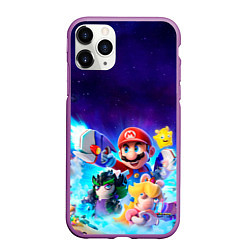 Чехол iPhone 11 Pro матовый Mario Rabbids, цвет: 3D-фиолетовый