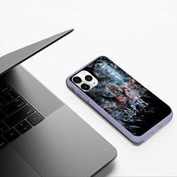 Чехол iPhone 11 Pro матовый Перун, цвет: 3D-светло-сиреневый — фото 2