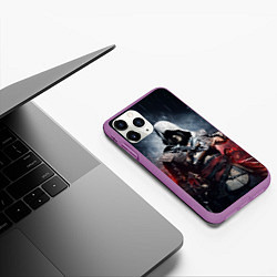 Чехол iPhone 11 Pro матовый Assassins Creed 4: Black Flag, цвет: 3D-фиолетовый — фото 2