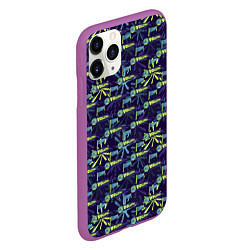 Чехол iPhone 11 Pro матовый VOLLEYBALL, цвет: 3D-фиолетовый — фото 2