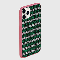 Чехол iPhone 11 Pro матовый RUNFASTER, цвет: 3D-малиновый — фото 2