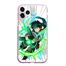 Чехол iPhone 11 Pro матовый ДЭКУ Boku no Hero Academia, цвет: 3D-розовый