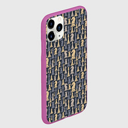 Чехол iPhone 11 Pro матовый Шахматист, цвет: 3D-фиолетовый — фото 2