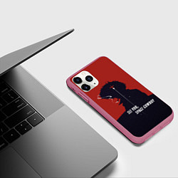 Чехол iPhone 11 Pro матовый Cowboy Bebop - Spike, цвет: 3D-малиновый — фото 2