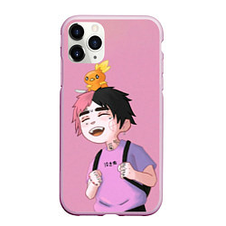 Чехол iPhone 11 Pro матовый Young Lil Peep, цвет: 3D-розовый