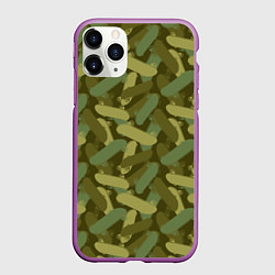 Чехол iPhone 11 Pro матовый Скейтборды, цвет: 3D-фиолетовый