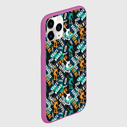 Чехол iPhone 11 Pro матовый SKATEBOARD, цвет: 3D-фиолетовый — фото 2