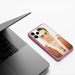 Чехол iPhone 11 Pro матовый Maneskin, цвет: 3D-малиновый — фото 2