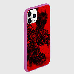 Чехол iPhone 11 Pro матовый BERSERK БЕРСЕРК, цвет: 3D-фиолетовый — фото 2