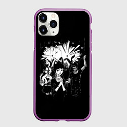 Чехол iPhone 11 Pro матовый 00:01, цвет: 3D-фиолетовый