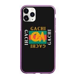 Чехол iPhone 11 Pro матовый ГачиМучи, цвет: 3D-фиолетовый