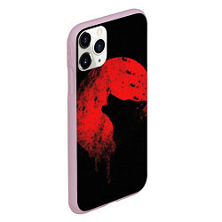 Чехол iPhone 11 Pro матовый Wolf 3D, цвет: 3D-розовый — фото 2