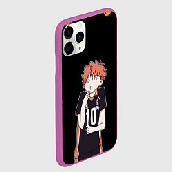 Чехол iPhone 11 Pro матовый ХИНАТА ВОЛЕЙБОЛ!!, цвет: 3D-фиолетовый — фото 2