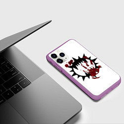 Чехол iPhone 11 Pro матовый Пожиратели миров, цвет: 3D-фиолетовый — фото 2