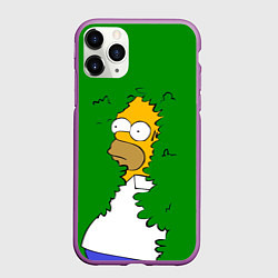 Чехол iPhone 11 Pro матовый Мем с Гомером, цвет: 3D-фиолетовый